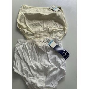 Vanity Fair Perfectly Yours Tailored Cotton Brief 15318 Lot Of 2
